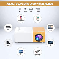 Mini proyectoR portatil - Cine en casa CON CUENTA DE NETFLIX  Y ENVIO GRATIS🎞️