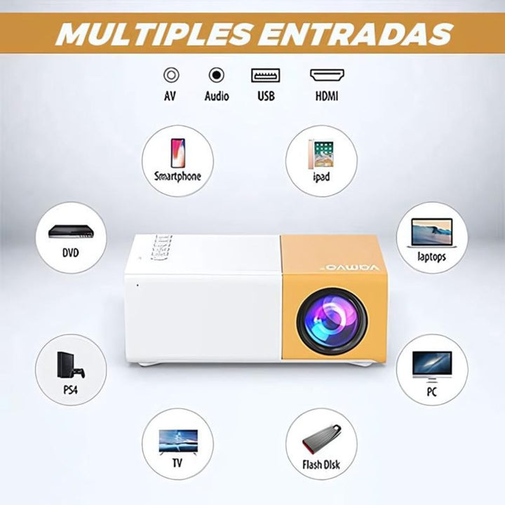 Mini proyectoR portatil - Cine en casa CON CUENTA DE NETFLIX  Y ENVIO GRATIS🎞️