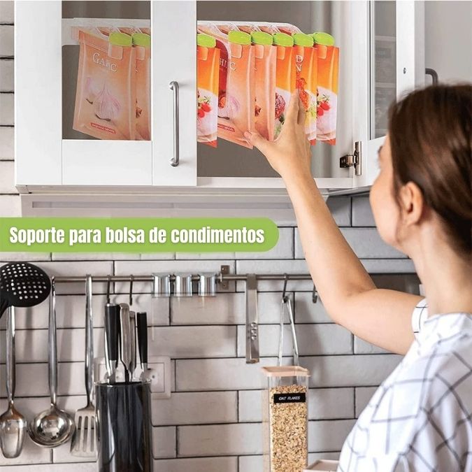 Organizador de especias | COMBO X 10 TAPAS Y SUJETADOR + ENVIO GRATIS