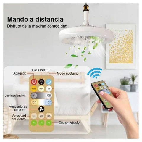 BOMBILLO VENTILADOR + ENVÍO GRATIS